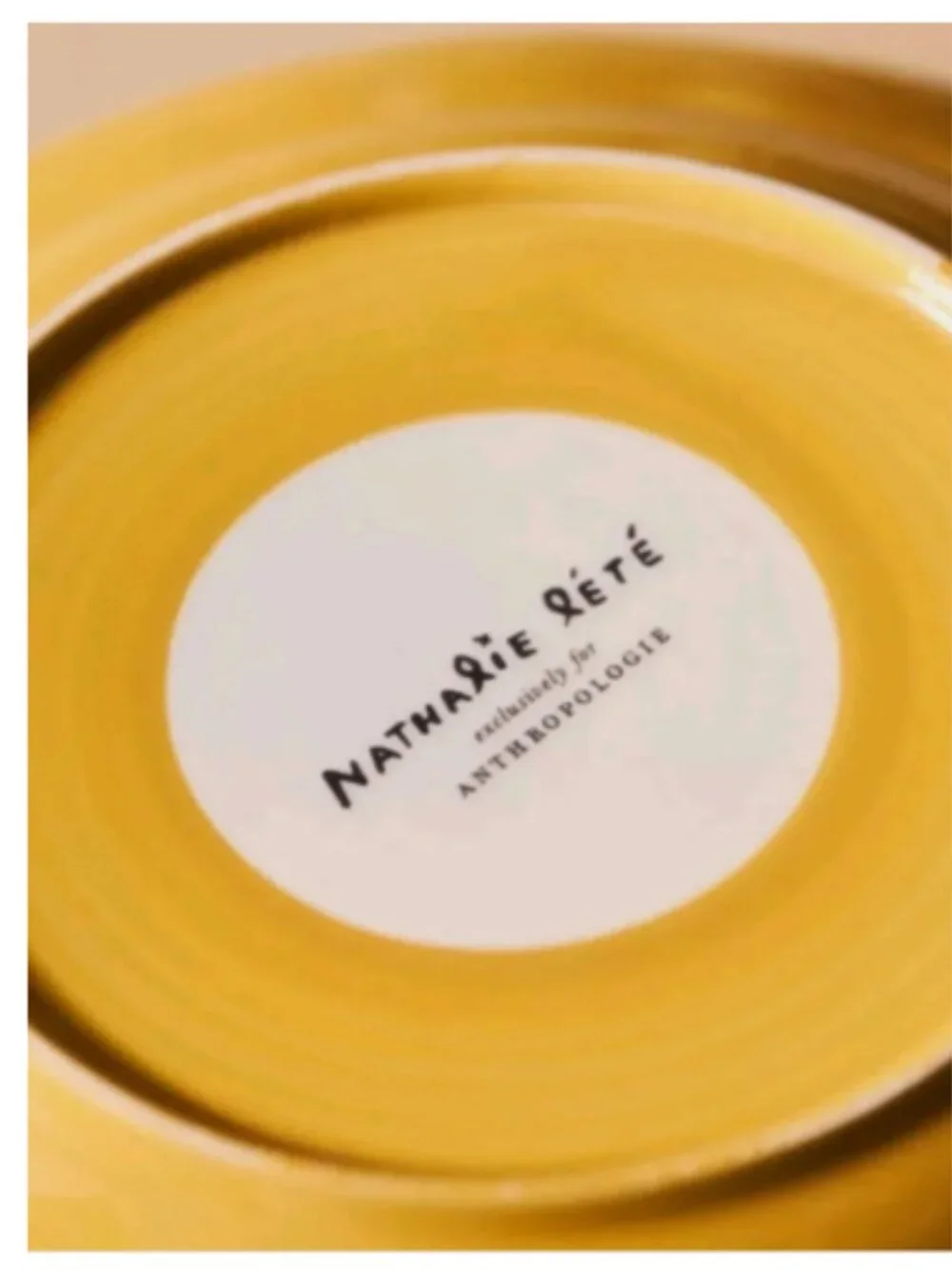 Anthropologie Nathalie Lete Dessert Plate – Woodland Friends - Owl - NEW